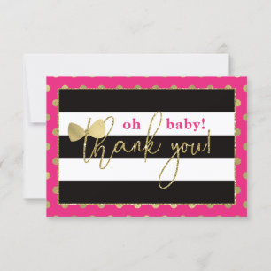 Little Dam, tack, ditt kort, Faux Glittler/Foil Tack Kort
