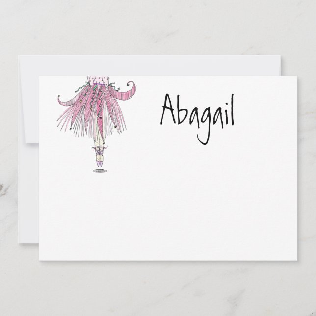 Little Dancer Number 1 Tack Kort (Framsida)