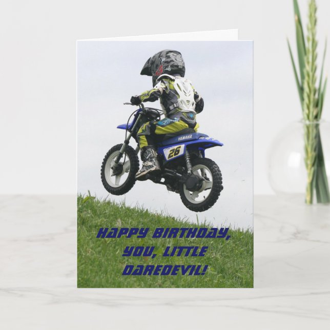 LITTLE DAREDEVIL BIRTHDAY Card Tack Kort (Framsida)