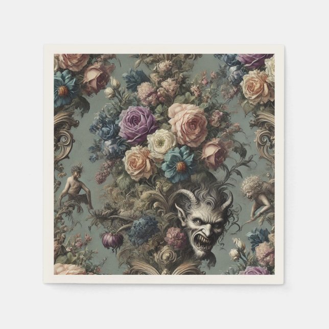 Little Demons Dare to Dream - Gothic Victorian Pappersservett (Framsidan)