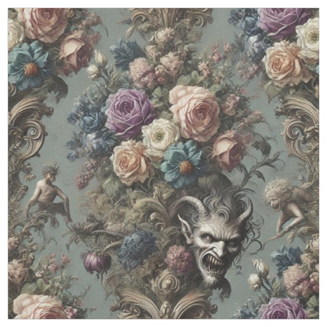 Little Demons Dare to Dream - Påstående Tile Tyg (Provkarta)