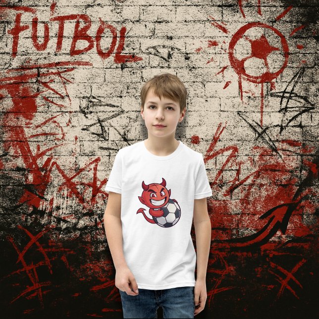 Little Devil with a soccer ball T Shirt (Skapare uppladdad)