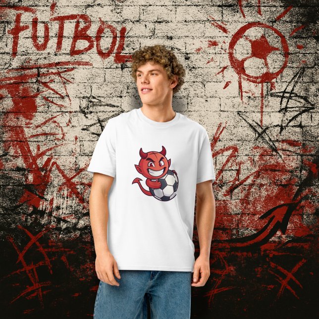 Little Devil with a soccer ball T Shirt (Skapare uppladdad)