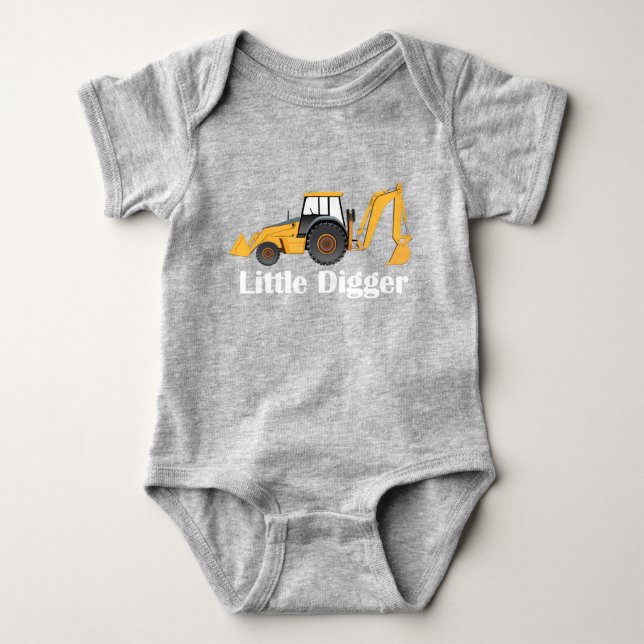Little Digger - Baby Jersey Bodydress  T Shirt (Framsida)