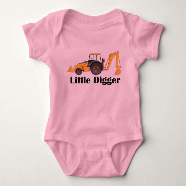 Little Digger - Baby Jersey Bodykostym T Shirt (Framsida)