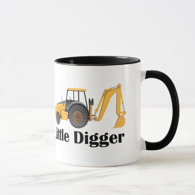 Little Digger - Black 11 oz Ringer Mugg  (Höger)