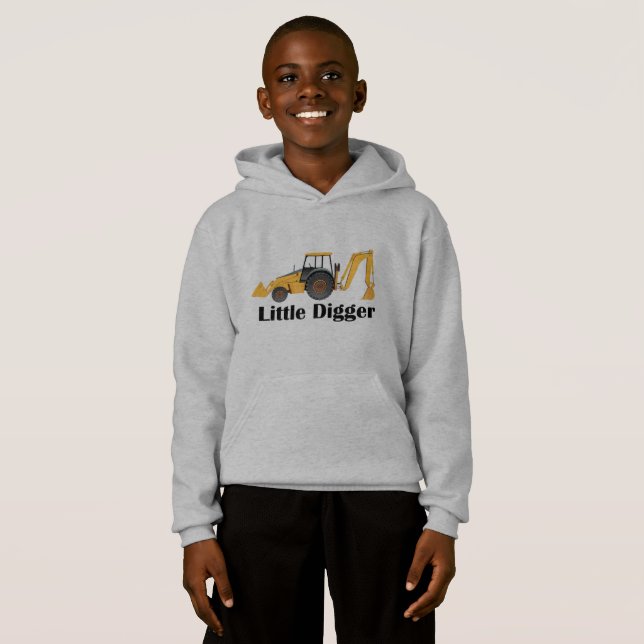 Little Digger - Kids'Pullover Hoodie T Shirt (Hel framsida)