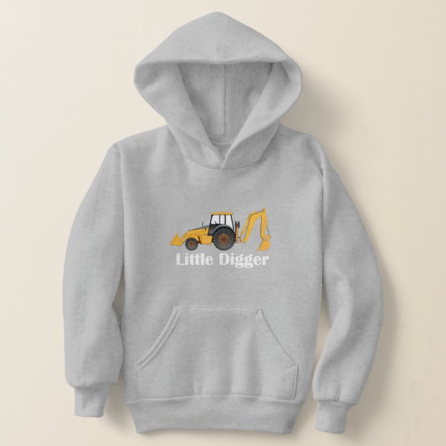 Little Digger - Kids'Pullover Hoodie T Shirt (Laydown)