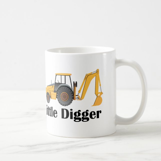 Little Digger - White 11 oz Classic White Mugg  (Höger)