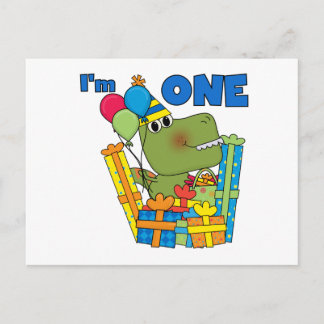 Little Dino 1-års T-shirts och presenter Vykort