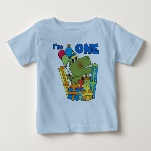Little Dino 1st Birthday T shirts och Gifts (Framsida)
