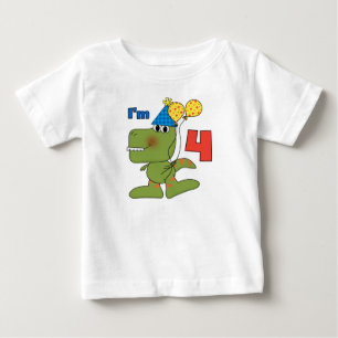 Little Dino 4e födelsedagen Tshirts och Gifts