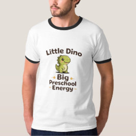 Little Dino Big Preschool Energy Cute Dinosaur Pre T Shirt