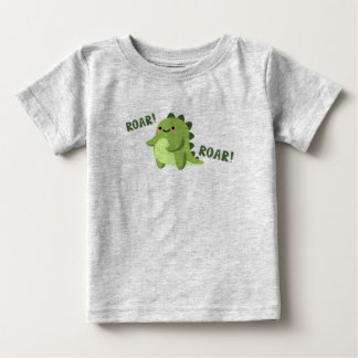 "Little Dino Delight: Cute Grönt Baby Tee" T Shirt