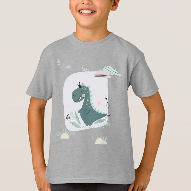 Little Dino Delight T Shirt (Framsida)