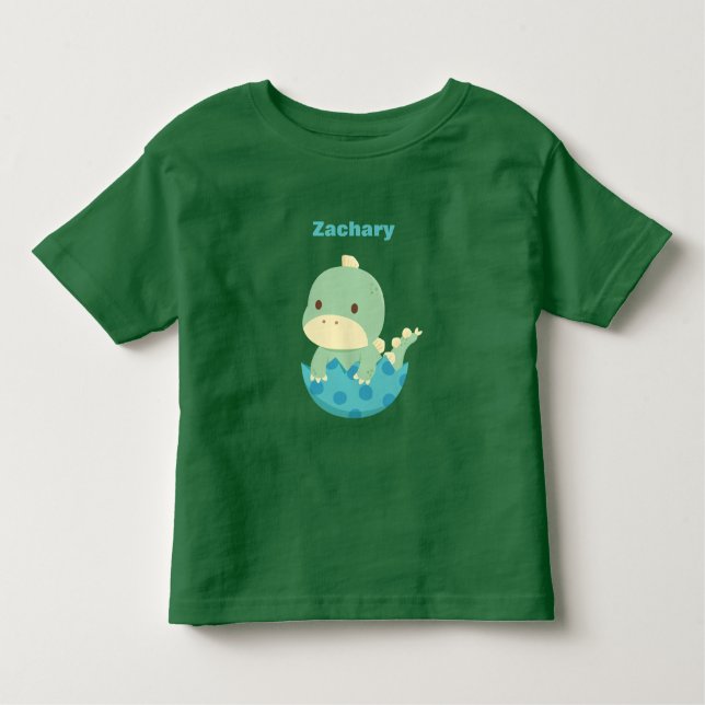 Little Dino Newly Hatched Baby Newborn Tee (Framsida)
