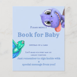 Little Dino på vägen blå Bok för babyskor