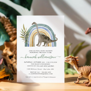 Little Dinosaur Baby Shower-inbjudan Inbjudningar