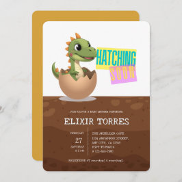 Little Dinosaur Hatching Soon Inbjudningar
