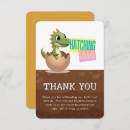 Little Dinosaur Hatching Soon Tack Kort