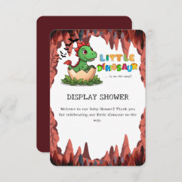Little Dinosaur Is on the Way Display Shower Tilläggskort
