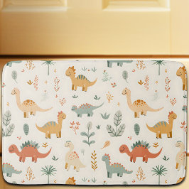 Little Dinosaurs Beige Neutralt Tones Badrumsmatta