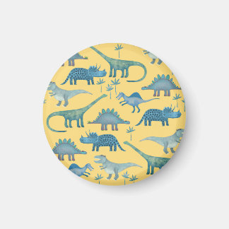 Little Dinosaurs Gult Magnet