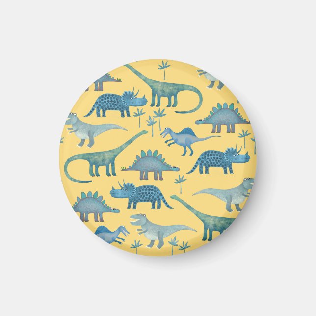 Little Dinosaurs Gult Magnet (Framsidan)