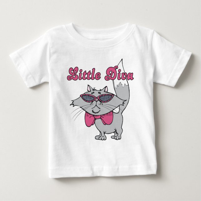 Little Diva baby/småbarn t-shirt (Framsida)