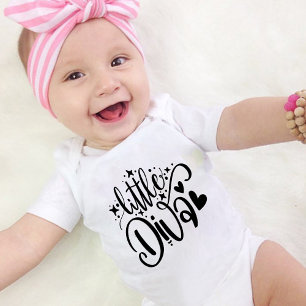 Little Diva Funny Baby Bodywear One-Biet T Shirt