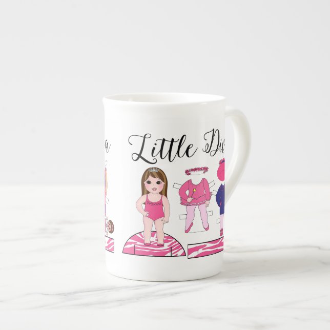 "Little Diva" Mugg Benporslin Mugg (Framsida höger)