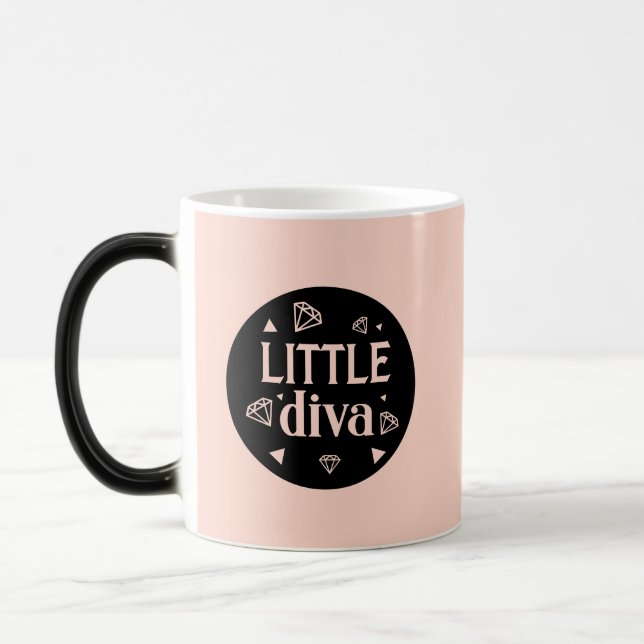 LITTLE DIVA Pastel Rosa Mugg för Divas (Vänster)