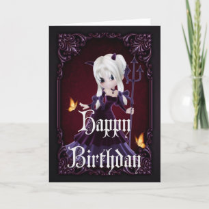 Little Djävulen 7 Gothic Grattis på födelsedagen C Kort