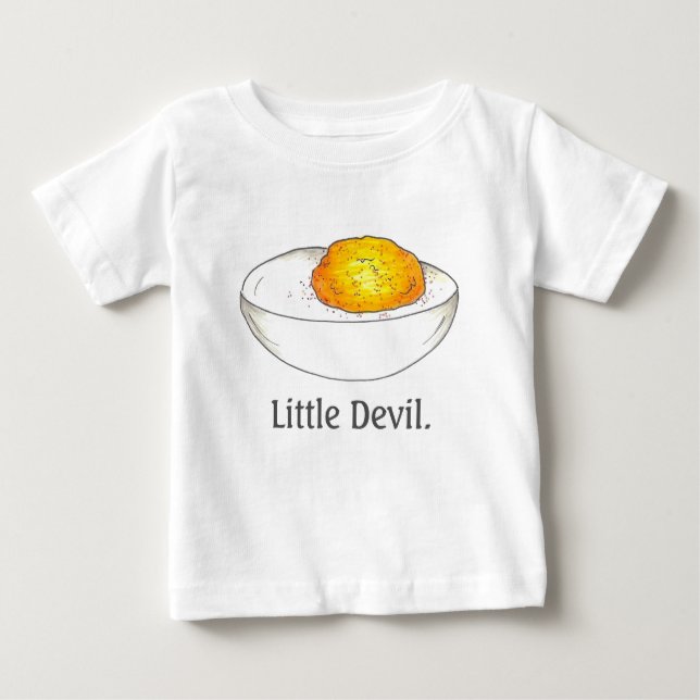 Little Djävulen Deviled Stuffed Egg Eggs Picnic Fo Tee (Framsida)