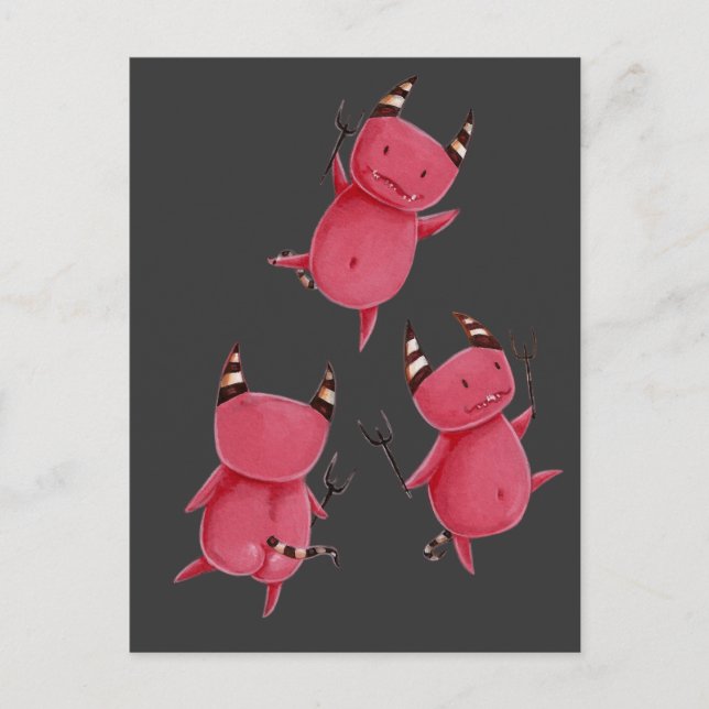 Little djävulen - Djävulen danskonst Vykort (Framsida)