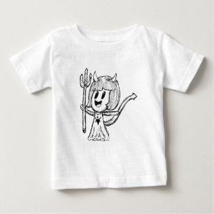 Little Djävulen Girl Sketch T Shirt