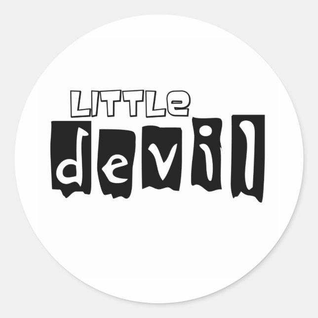 Little Djävulen Runt Klistermärke (Framsida)