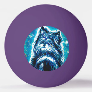 Little Doggy in blue Pingisboll