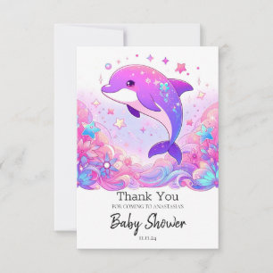 Little Dolphin Baby Shower Tack Kort