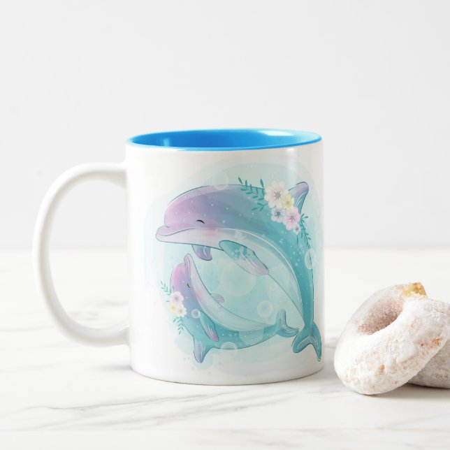 Little Dolphin Mugg (Med munk)
