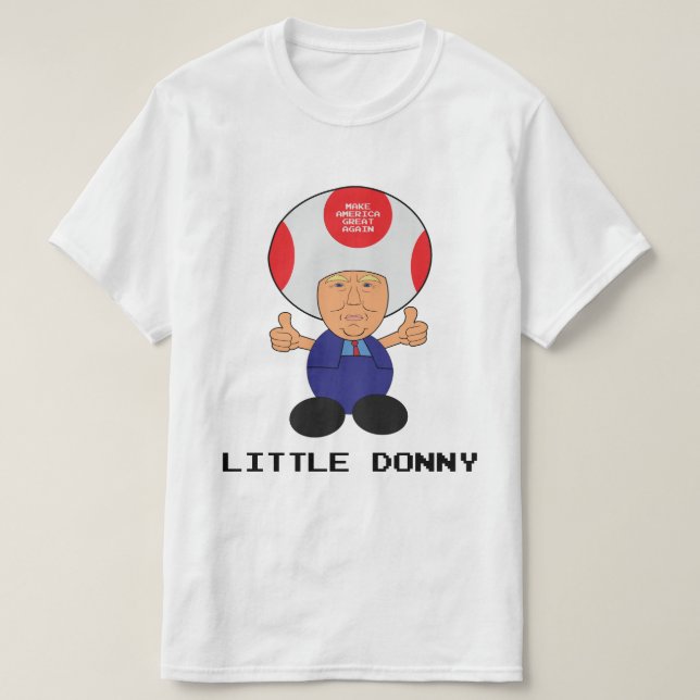"Little Donny" Donald Trump Caricature T-Shirt (Design framsida)
