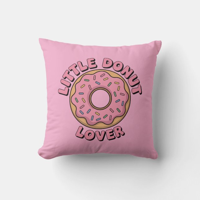 Little Donut Älskare | Barn Kudde (Framsida)