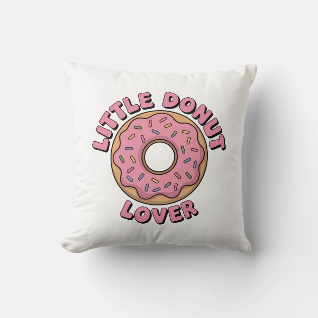 Little Donut Älskare | Barn Kudde (Framsida)