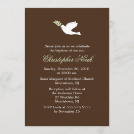 Little Dove Christening och Baptism Inbjudningar
