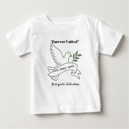 Little Dove från Kärlek - Personlig Baby T-Shirt