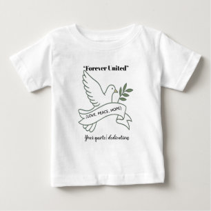 Little Dove från Kärlek - Personlig Baby T-Shirt
