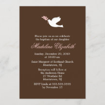 Little Dove Girl Christening and Baptism
