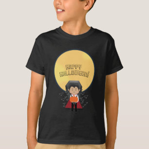 Little Dracula Halloween Vampire & Måne Anpassning T Shirt