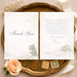 Little Dragon Almost Here Baby Shower Tack Kort