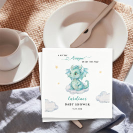 Little Dragon är på Way Baby Shower Pappersservett